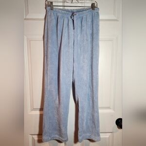 Pine Cone Hill Light Blue Plush Pajama Pants XS